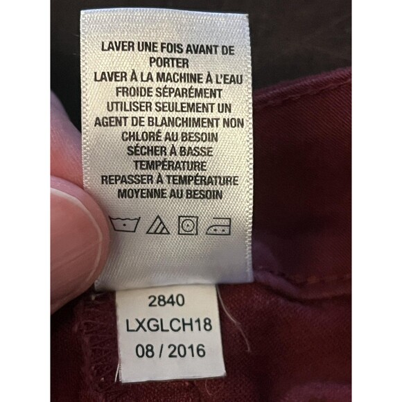 Aeropostale Jeggings Womens 6 Burgundy High Waisted Skinny Stretch Jeans Pants - Picture 9 of 9